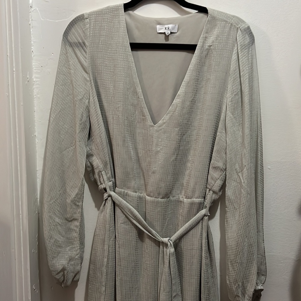 Nsr Chiffon Morgan Midi Flutter Women’s Dress Lon… - image 5